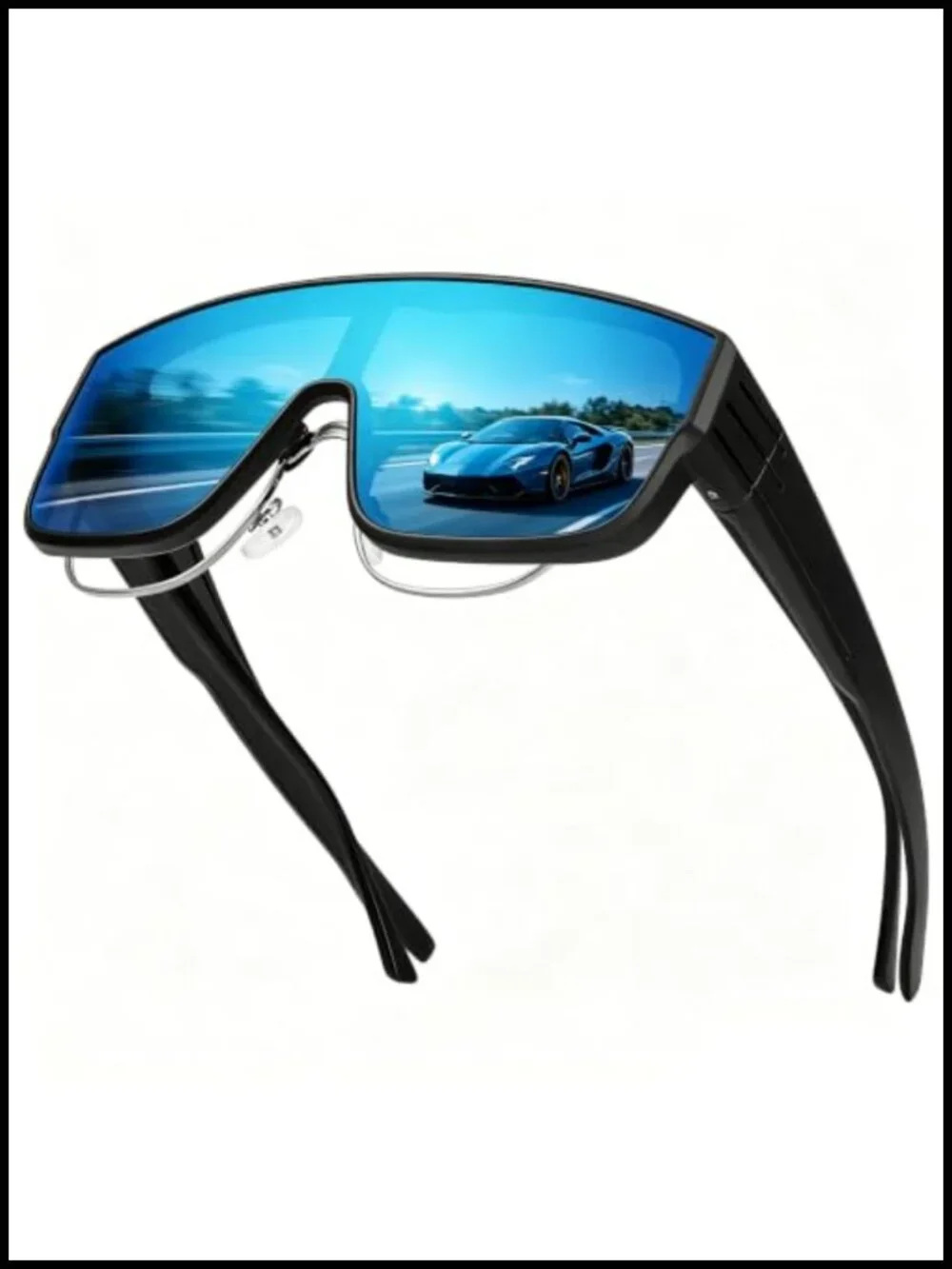 Oversized Fit Over Glasses Polarized Sunglasses for Men Driving Fishing UV